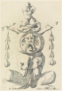 素描，怪诞人物，1550-1625 年 作者 菲利波·马基奥尼（Filippo Marchionni）