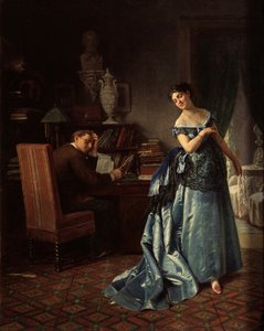 时尚女士。准备球，1872年