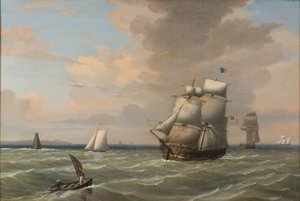 1847年离开波士顿港的船只