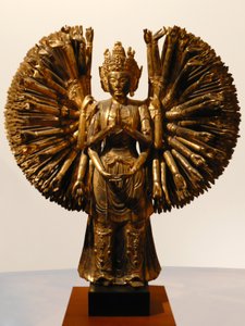 观世音菩萨（观音），中国，五朝，907-960（光泽金木） 作者 五朝中文学校