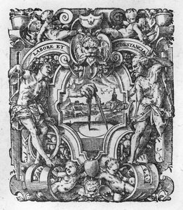 Christophe Plantins印刷标记，插图来自塔西的作品，1607 作者 佛兰芒学校