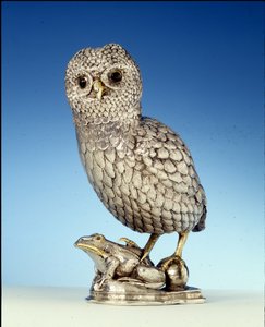 猫头鹰形式的杯子，根特，约1560年 作者 佛兰芒学校