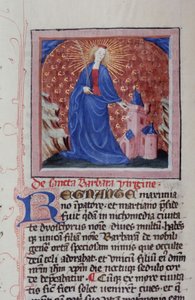 来自布鲁日Legenda Aurea的Gen 1111 Page女士，电话：c.1400-10 作者 佛兰芒学校