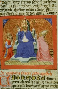 来自布鲁日Legenda Aurea的Gen 1111 Page女士，电话：c.1400-10 作者 佛兰芒学校