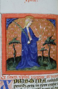来自布鲁日Legenda Aurea的Gen 1111 Page女士，电话：c.1400-10 作者 佛兰芒学校