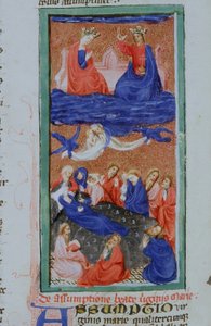来自布鲁日Legenda Aurea的Gen 1111 Page女士，电话：c.1400-10 作者 佛兰芒学校