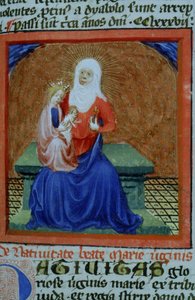 来自布鲁日Legenda Aurea的Gen 1111 Page女士，电话：c.1400-10 作者 佛兰芒学校