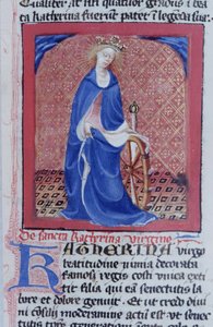 来自布鲁日Legenda Aurea的Gen 1111 Page女士，电话：c.1400-10 作者 佛兰芒学校