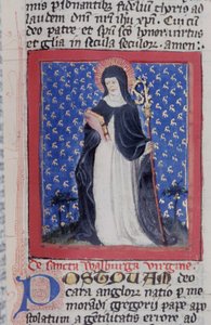 来自布鲁日Legenda Aurea的Gen 1111 Page女士，电话：c.1400-10 作者 佛兰芒学校