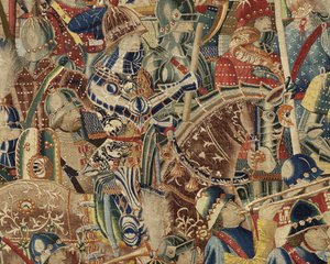 挂毯展示葡萄牙国王阿方索五世的征服 作者 佛兰芒学校