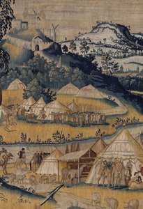 汉尼拔的历史，c.1570（挂毯） 作者 佛兰芒学校