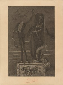 最高罪恶：正面插图，1884年。 作者 费利西安罗普斯