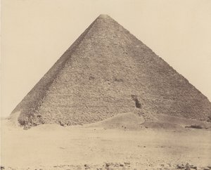 孟菲斯的Djizeh Necropolis，Cheops大金字塔，1851-52年，1853-54年印刷。