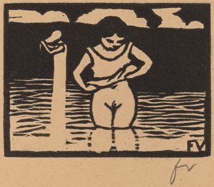 掀开衬衫的女孩 女孩脱下她的衬衫，1893年。