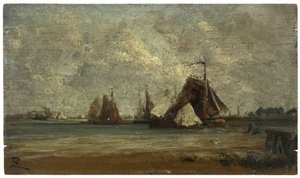 渔船，约 1852 年（木板油画） 作者 费利克斯·齐姆