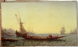 君士坦丁堡的港口，1880年代