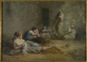 后宫，1855 至 1856 年间（木板油画） 作者 费利克斯·齐姆