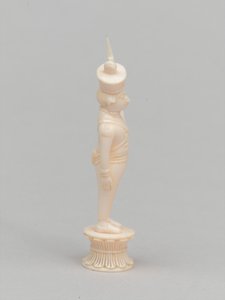 白色棋子，棋子，印度，约1820年 作者 弗洛拉·麦克唐纳·里德（Flora Macdonald Reid）