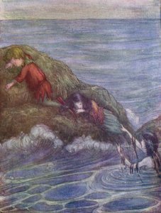 他们逃离虎克的泻湖（彩色石版画） 作者 弗洛拉·怀特