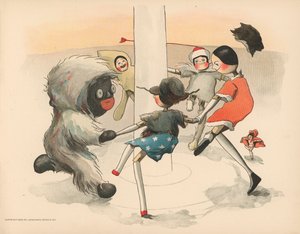 Golliwoggs极地冒险的例证