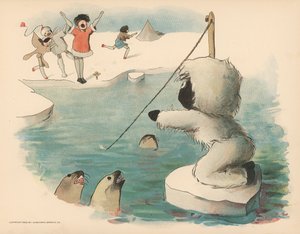 Golliwoggs极地冒险的例证