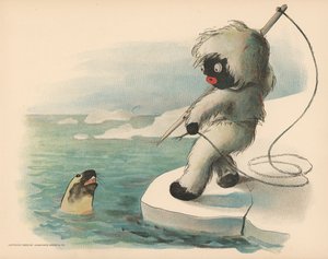 Golliwoggs极地冒险的例证
