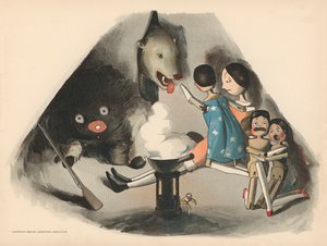 Golliwoggs极地冒险的例证