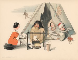 Golliwoggs极地冒险的例证