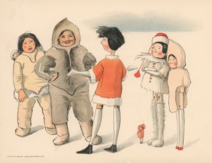 Golliwoggs极地冒险的例证
