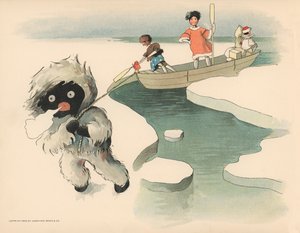 Golliwoggs极地冒险的例证