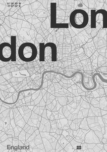 London Minimal Map 作者 弗洛伦德·博达特