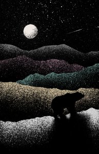 流浪的熊，2019（数字） 作者 弗洛伦德·博达特