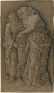 朱迪与霍洛芬尼的头颅 作者 Andrea Mantegna 的追随者