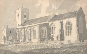 诺福克卡特菲尔德教堂南侧 作者 John Sell Cotman 的追随者