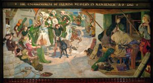 1363 年佛兰德织工在曼彻斯特成立 作者 福特·马多克斯·布朗