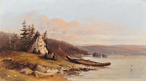 1865年8月15日，在向东看的马洪湾 作者 前夕