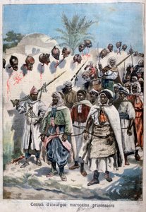 1897年，苏丹·阿卜杜勒·哈菲兹（Sultan Abdul-Hafizs）军队在塔德拉（Tadla）俘虏了叛乱的摩洛哥人。 作者 福尔莫内