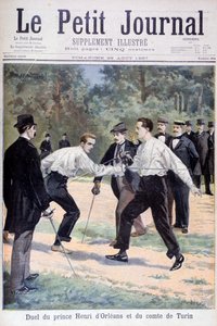亨利·多奥尔良亲王和都灵孔德公爵之间的决斗，1897年 作者 Fortuné Méaulle