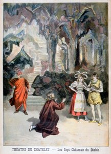 Les Sept Chateaux du Diable的表演，夏特勒剧院，巴黎，1896年 作者 福尔莫内