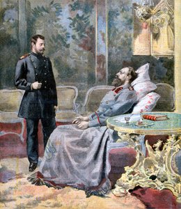 沙皇尼古拉斯和他的父亲俄国沙皇亚历山大三世，1894年