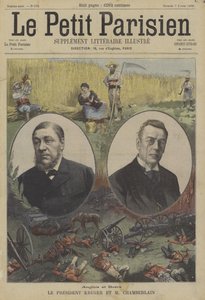 英国人和布尔人：德兰士瓦总统克鲁格和英国殖民地国务卿约瑟夫张伯伦