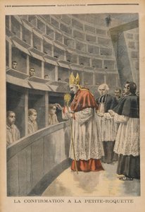 1896年11月1日Le Petit Journal的La Petite Roquette监狱的宗教确认 作者 路易斯·莫厄尔财富