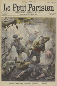 在法国轮船上发生了可怕的爆炸 作者 Fortune Louis Meaulle