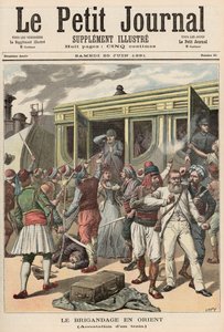 东方强盗：1891年6月20日在“Le Petit Journal”上的火车上被捕