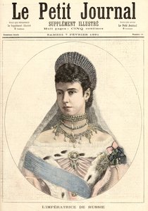 俄罗斯皇后，来自&39;Le Petit Journal&39;，1891年2月7日