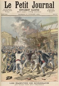 波尔多活动：1891年7月11日在“Le Petit Journal”中烧毁阿奎坦广场的亭子