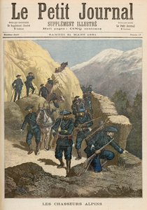 山地步兵，来自&39;Le Petit Journal&39;，1891年3月21日 作者 财富路易斯·米奥勒和亨利·梅尔