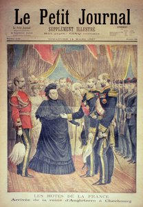 法国主持人：1897年3月14日英国女王抵达瑟堡，“Le Petit Journal”的封面
