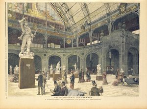 工业宫的新雕塑馆，来自&39;Le Petit Journal&39;，1892年5月21日 作者 财富路易斯·米奥勒和亨利·梅尔