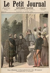 法国的英国女王：1891年4月11日的“Le Petit Journal”中的格拉斯漫步